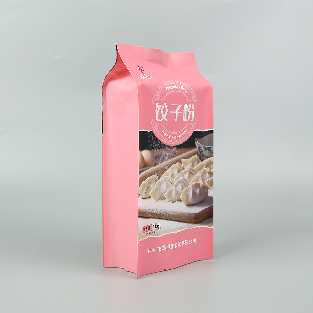 1kg面粉餃子粉+白牛皮紙+四邊封